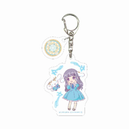 Acrylic key chain with parts Cardcaptor Sakura x Sanrio Characters 04 Tomoyo Daidouji x Cinnamoroll (Collaboration series (パーツ付きアクリルキーホルダー カードキャプターさくら×サンリオキャラクターズ 04 大道寺知世×シナモロール(コラボイラス)