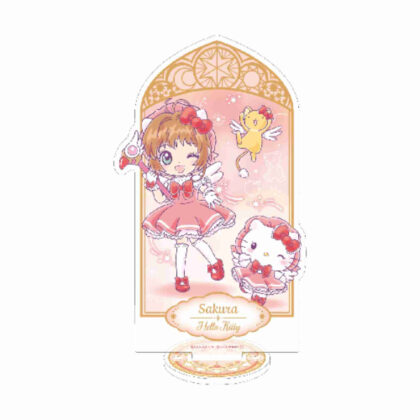 Hologram acrylic stand Cardcaptor Sakura x Sanrio Characters 01 Sakura Kinomoto x Hello Kitty (collaboration illustration) (ホログラムアクリルスタンド カードキャプターさくら×サンリオキャラクターズ 01 木之本桜×ハローキティ(コラボイラスト))