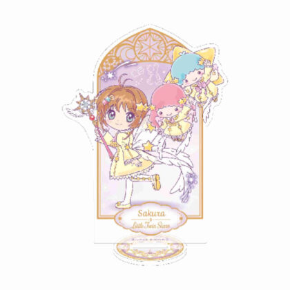 Hologram Acrylic Stand Cardcaptor Sakura x Sanrio Characters 03 Sakura Kinomoto x Little Twin Stars (Collaboration Illustration) (ホログラムアクリルスタンド カードキャプターさくら×サンリオキャラクターズ 03 木之本桜×リトルツインスターズ(コラボイラスト)