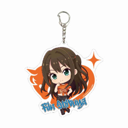 Big acrylic key chain THE IDOLM@STER CINDERELLA GIRLS 07 Rin Shibuya Original T-shirt Ver. (Mini character illustration) (デカアクリルキーホルダー アイドルマスター シンデレラガールズ 07渋谷凛 オリジナルTシャツVer.(ミニキャライラスト))