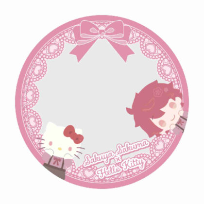 57mm can deco cover A3! x Sanrio characters 01 Sakuma Sakuya x Hello Kitty (mini character illustration) (57mm缶デコカバー A3!×Sanrio characters 01佐久間咲也×ハローキティ(ミニキャライラスト))