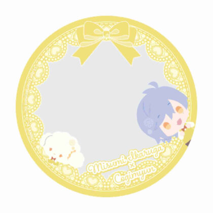 57mm can deco cover A3! x Sanrio characters 10 Ikaruga triangle x Kogimyun (mini character illustration) (57mm缶デコカバー A3!×Sanrio characters 10斑鳩三角×こぎみゅん(ミニキャライラスト))