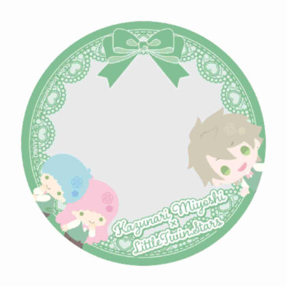 57mm can deco cover A3! x Sanrio characters 11 Kazunari Miyoshi x Little Twin Stars (mini character illustration) (57mm缶デコカバー A3!×Sanrio characters 11三好一成×リトルツインスターズ(ミニキャライラスト))