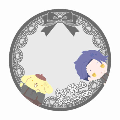 57mm can deco cover A3! x Sanrio characters 14 Hyodo Juza x Pompompurin (mini character illustration) (57mm缶デコカバー A3!×Sanrio characters 14兵頭十座×ポムポムプリン(ミニキャライラスト))