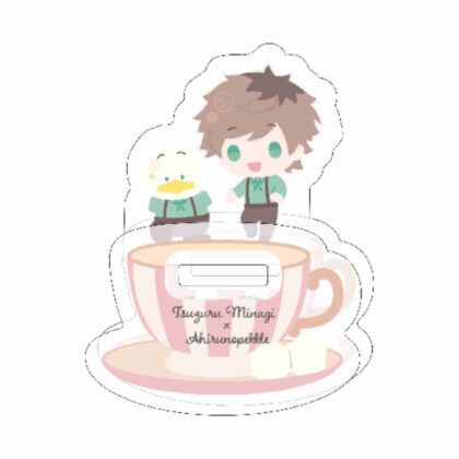 Yurayura acrylic stand A3! x Sanrio characters03 Tsuzuru Minaki x Peckle the duck (mini character illustration) (ゆらゆらアクリルスタンド A3!×Sanrio characters03 皆木綴×あひるのペックル(ミニキャライラスト))