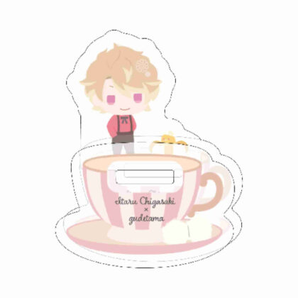 Yurayura acrylic stand A3! x Sanrio characters04 Itaru Chigasaki x Gudetama (mini character illustration) (ゆらゆらアクリルスタンド A3!×Sanrio characters04 茅ヶ崎至×ぐでたま(ミニキャライラスト))
