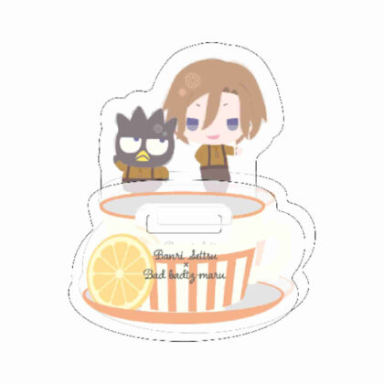 Yurayura acrylic stand A3! x Sanrio characters13 Banri Settsu x Bad Badzumaru (mini character illustration) (ゆらゆらアクリルスタンド A3!×Sanrio characters13 摂津万里×バッドばつ丸(ミニキャライラスト))