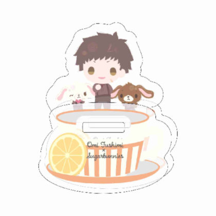 Yurayura acrylic stand A3! x Sanrio characters16 Omi Fushimi x Sugar Bunnies (mini character illustration) (ゆらゆらアクリルスタンド A3!×Sanrio characters16 伏見臣×シュガーバニーズ(ミニキャライラスト))
