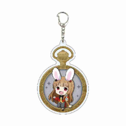 Big Acrylic Keychain Spice and Wolf 05 Holo White Rabbit Ver. (Mini Character Illustration) (デカアクリルキーホルダー 狼と香辛料 05 ホロ 白うさぎVer.(ミニキャライラスト))