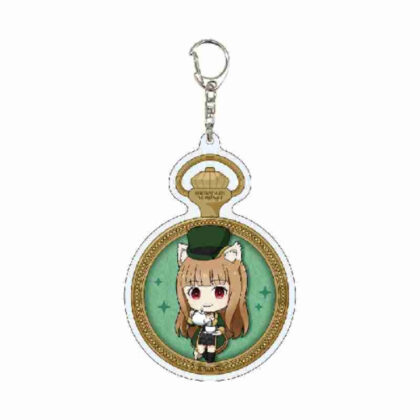 Big Acrylic Keychain Spice and Wolf 06 Holo Hatter Ver. (Mini Character Illustration) (デカアクリルキーホルダー 狼と香辛料 06 ホロ 帽子屋Ver.(ミニキャライラスト))