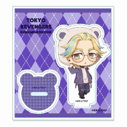 Tokyo Revengers Puchichoko Mini Acrylic Stand Kumamimi Parker Ver. Ryudo Haitani (東京リベンジャーズ ぷちちょこミニアクリルスタンド くまみみパーカーVer. 灰谷竜胆)