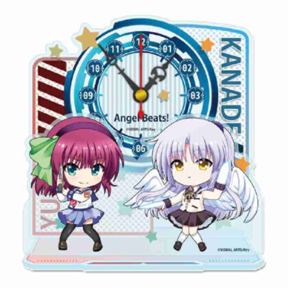 Angel Beats! Puchichoko Mini Acrylic Table Clock Yuri & Kanade (Angel Beats! ぷちちょこミニアクリル置時計 ゆり&かなで)