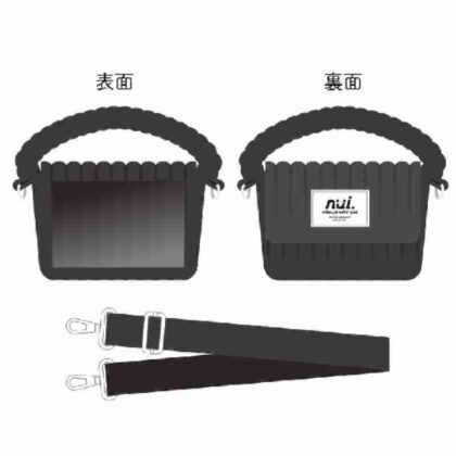CONC-CO506 nui. Corduroy shoulder bag black (CONC-CO506 nui. コーデュロイショルダーバッグ ブラック)
