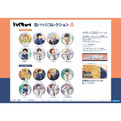 ハイキュー!! 缶バッジコレクションA-お天気版権 第一弾- (Haikyu!! 徽章集 A-天氣版權第 1 版-)