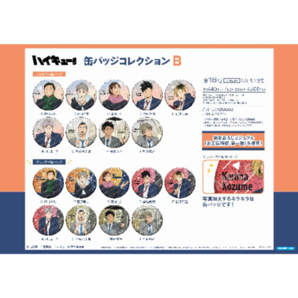 ハイキュー!! 缶バッジコレクションB-お天気版権 第一弾- (Haikyu!! 徽章收藏 B-天氣版權第 1 版-)