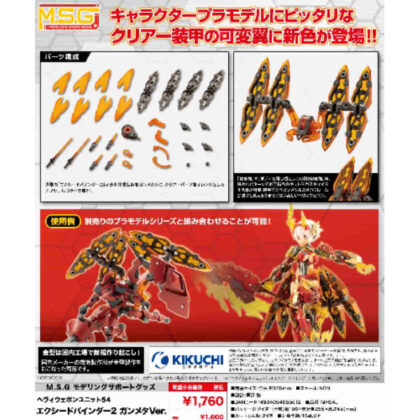M.S.G Modeling Support Goods Heavy Weapon Unit 54 Exceed Binder 2 Gunmetal Ver. (M.S.G モデリングサポートグッズ ヘヴィウェポンユニット 54エクシードバインダー2 ガンメタVer.)