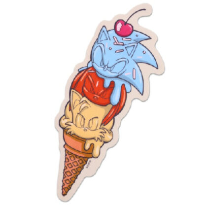 Sonic the Hedgehog Travel Sticker ③ICE CREAM (ソニック・ザ・ヘッジホッグ トラベルステッカー ③ICE CREAM)