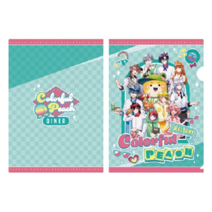 Colorful Peach Clear File Diner ① (カラフルピーチ クリアファイル ダイナー ①)