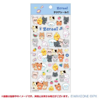 zeroni clear sticker ① (zeroni クリアシール ①)