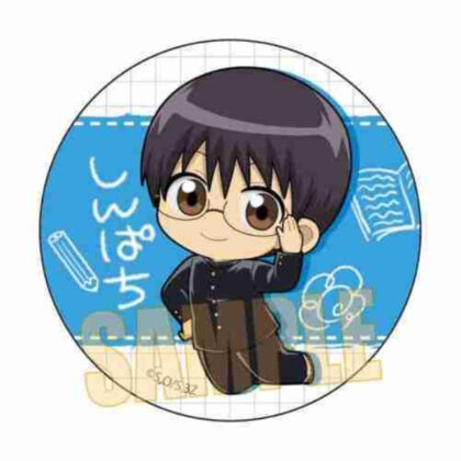 CBPGN-02 ぷかっしゅ缶バッジ 3年Z組銀八先生/志村 新八 (CBPGN-02 普卡斯朱瑤徽章 三年級 Z 銀八老師/志村新八)