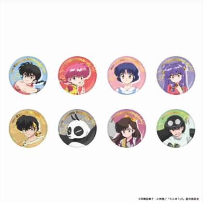 らんま1/2 TD箔押し缶バッジ (Ranma 1/2 TD 燙金錫徽章)