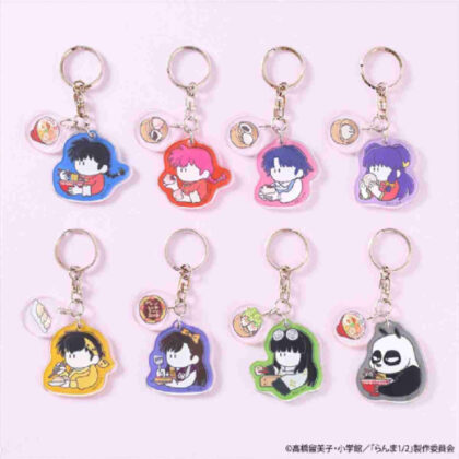 らんま1/2 いただきますTD2連アクリルキーホルダー (亂馬 1/2 Itadakimasu TD 雙壓克力鑰匙圈)