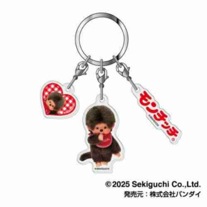 3連アクリルキーホルダー モンチッチ01 モンチッチくん(ブラウン) (3股壓克力鑰匙圈Monchhichi 01 Monchhichi-kun (棕色))