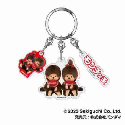 3連アクリルキーホルダー モンチッチ03 ペア (三重壓克力鑰匙圈 Monchhichi 03 對)