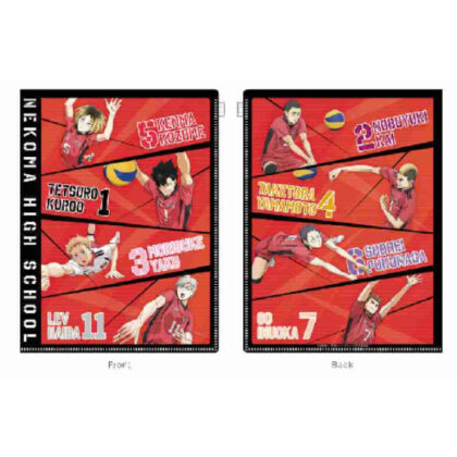 ハイキュー!!6+1ハードカバークリアファイル 音駒高校 (Haikyu!!6+1 精裝透明文件夾 Nekoma 高中)