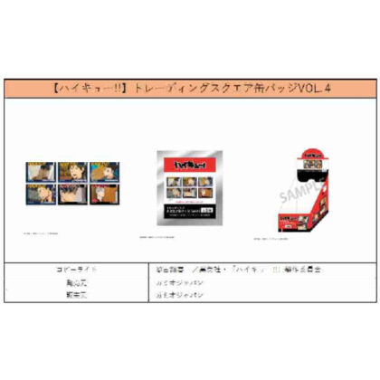 ハイキュー!! トレーディングスクエア缶バッジ Vol.4 (排球!! 交易廣場罐徽章 Vol.4)