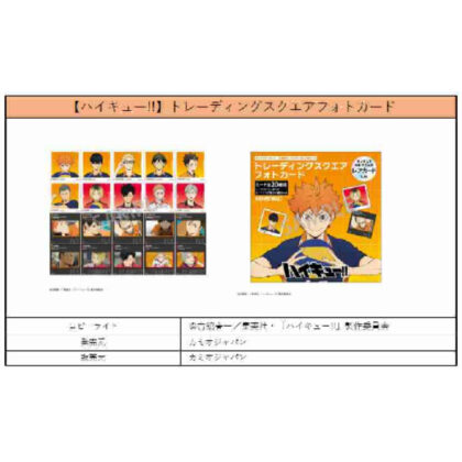ハイキュー!! トレーディングスクエアフォトカード(2024年5月版) (Haikyu!! 交易廣場照片卡（2024 年 5 月版）)