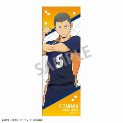 ハイキュー!! ロングスクエア缶バッジ 田中龍之介 (排球！)