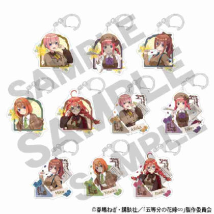 五等分の花嫁∽ トレーディングアクリルキーホルダー カレッジスタイル (經典五胞胎∽貿易亞克力鑰匙圈學院風)