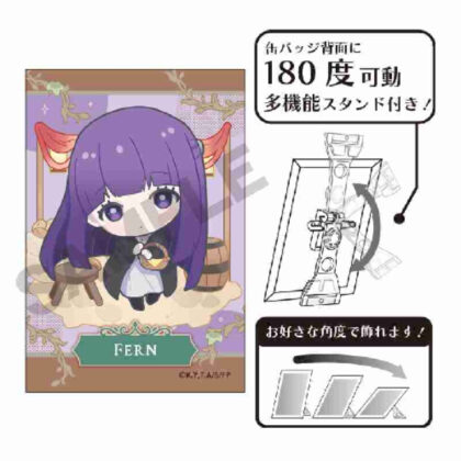 葬送のフリーレン アート缶バッジ フェルン 街 ちまにわ (葬禮自由仁藝術罐徽章蕨鎮Chimaniwa)