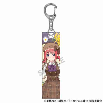 五等分の花嫁∽ アクリルスティックキーホルダー 中野二乃カレッジスタイル (The Quintessential 五胞胎∽ 壓克力棒鑰匙圈 Nino Nakano 學院風)