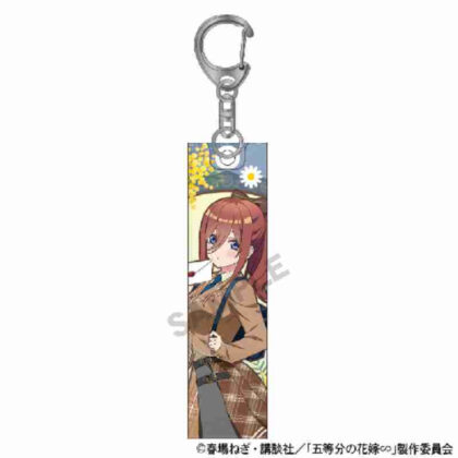 五等分の花嫁∽ アクリルスティックキーホルダー 中野三玖カレッジスタイル (The Quintessential 五胞胎∽ 壓克力棒鑰匙圈 中野未來學院風)