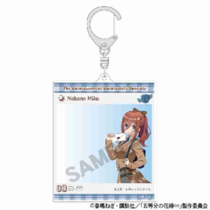 五等分の花嫁∽ SNS風アクリルキーホルダー 中野三玖カレッジスタイル (The Quintessential 五胞胎∽ SNS風格壓克力鑰匙圈 中野未來學院風)