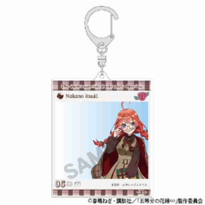 五等分の花嫁∽ SNS風アクリルキーホルダー 中野五月カレッジスタイル (The Quintessential 五胞胎∽ SNS風格壓克力鑰匙圈中野五月學院風)