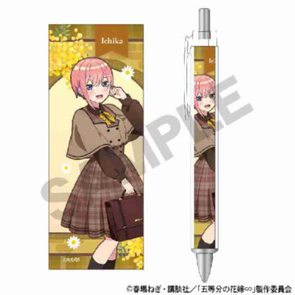 五等分の花嫁∽ 太軸ボールペン 中野一花 カレッジスタイル (精髓五胞胎∽厚原子筆中野一花學院風)