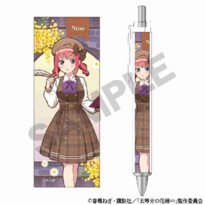 五等分の花嫁∽ 太軸ボールペン 中野二乃 カレッジスタイル (典型五胞胎∽ 厚原子筆 Nino Nakano 學院風)
