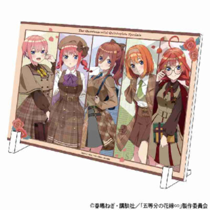 五等分の花嫁∽ A4アクリルパネル カレッジスタイル (經典五胞胎∽ A4壓克力板學院風)