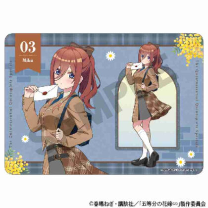 五等分の花嫁∽ ゲーミングマウスパッド 中野三玖カレッジスタイル (The Quintessential Quintuplets∽ 遊戲滑鼠墊 Miku Nakano 學院風格)