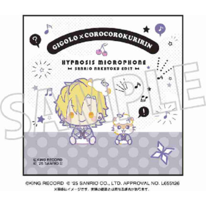 ヒプノシスマイク SANRIO NAKAYOKU EDIT 刺繍入りハンドタオル 伊弉冉一二三×コロコロクリリン (催眠 SANRIO NAKAYOKU EDIT 刺繡手巾 Hifumi Izaya x CoroCoro Krillin)
