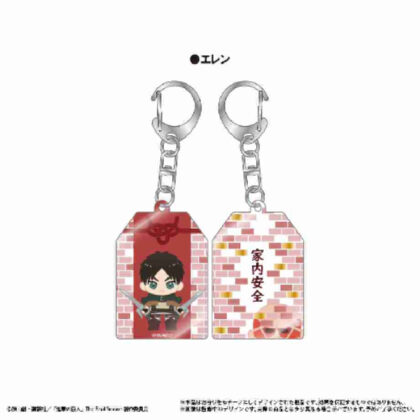 進撃の巨人 お守り風アクリルキーホルダー エレン (進擊的泰坦護身符風格壓克力鑰匙圈Eren)