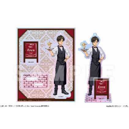 進撃の巨人 オーロラアクリルフィギュア Ver.喫茶店 01エレン・イェーガー (進擊的巨人 奧羅拉 亞克力手辦 咖啡店 01 艾倫耶格)