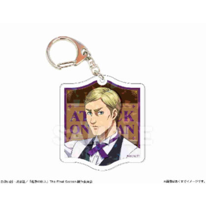 進撃の巨人 ホログラムアクリルキーホルダー Ver.喫茶店03 エルヴィン・スミス (進擊的巨人 全息壓克力鑰匙圈 咖啡店 03 艾爾文史密斯)