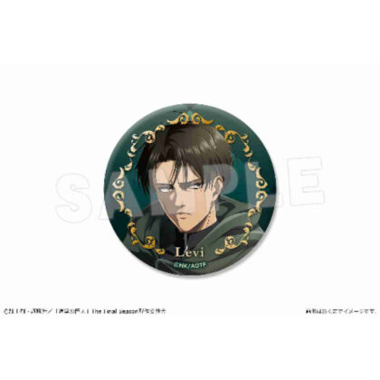 進撃の巨人 箔押し缶バッジ 02 リヴァイ (進擊的泰坦箔印罐徽章 02 利維)