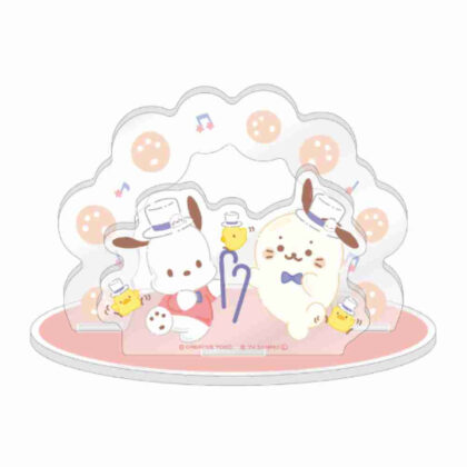 しろたん×はぴだんぶい アクリルジオラマ しろたん×ポチャッコ (Sirotan x Hapidanbui 亞克力立體模型 Sirotan x Pochacco)