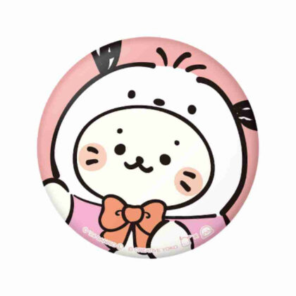 しろたん×はぴだんぶい ぷにぷに缶バッジしろたん×ポチャッコ (Sirotan x Hapidanbui Puni Puni Can 徽章 Sirotan x Pochacco)