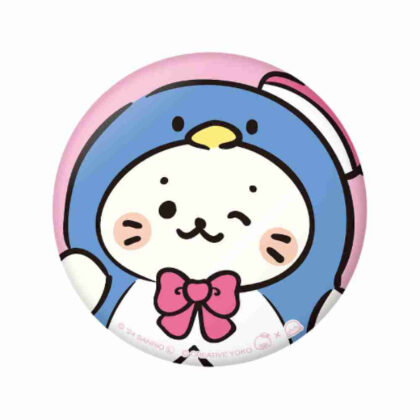 しろたん×はぴだんぶい ぷにぷに缶バッジしろたん×タキシードサム (Sirotan x Hapidanbui Puni Puni Can 徽章 Sirotan x Tuxedo Sam)